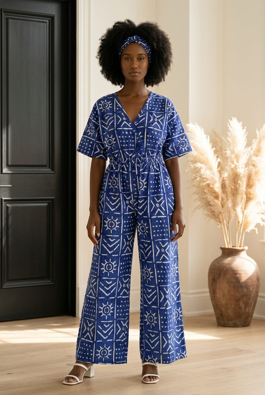 Ankara Wide-Leg Jumpsuit KVZ40 D
