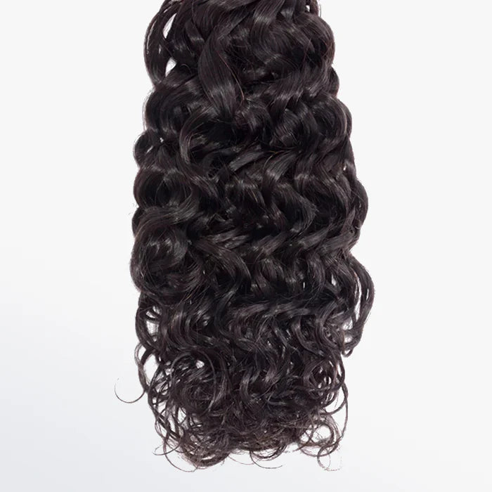 10-30 Inch Italy Curly Virgin Brazilian Hair #1B Natural Black - Human Hair Bundles