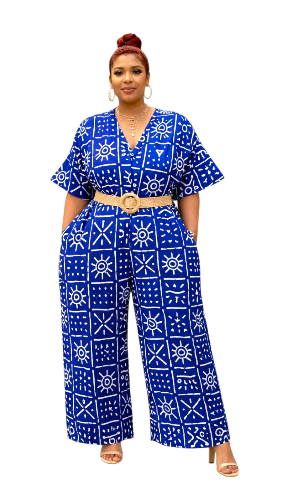 Ankara Wide-Leg Jumpsuit KVZ40 D