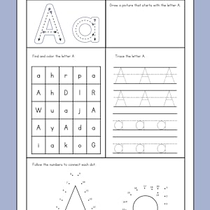 Children's Coloring and Activity Book: Coloring and Color by Number (Teaching Children to Read and Write with Fun) Paperback - 262 pages