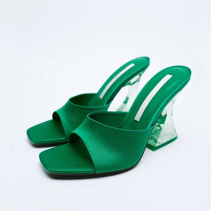 Open Toe High Heel Sandals, Three Color Choices