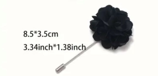 Men’s Rose Lapel Pin - Burgundy