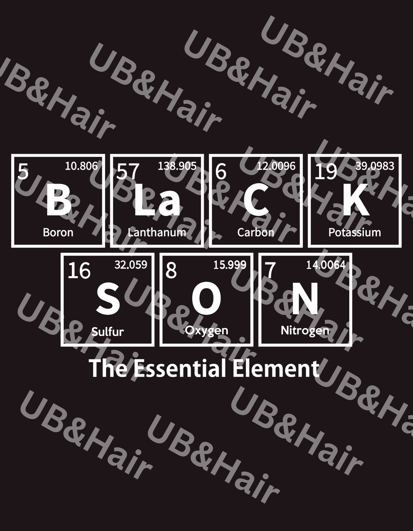 Black Son: The Essential Element - Periodic Table Digital File | Perfect for DIY Prints