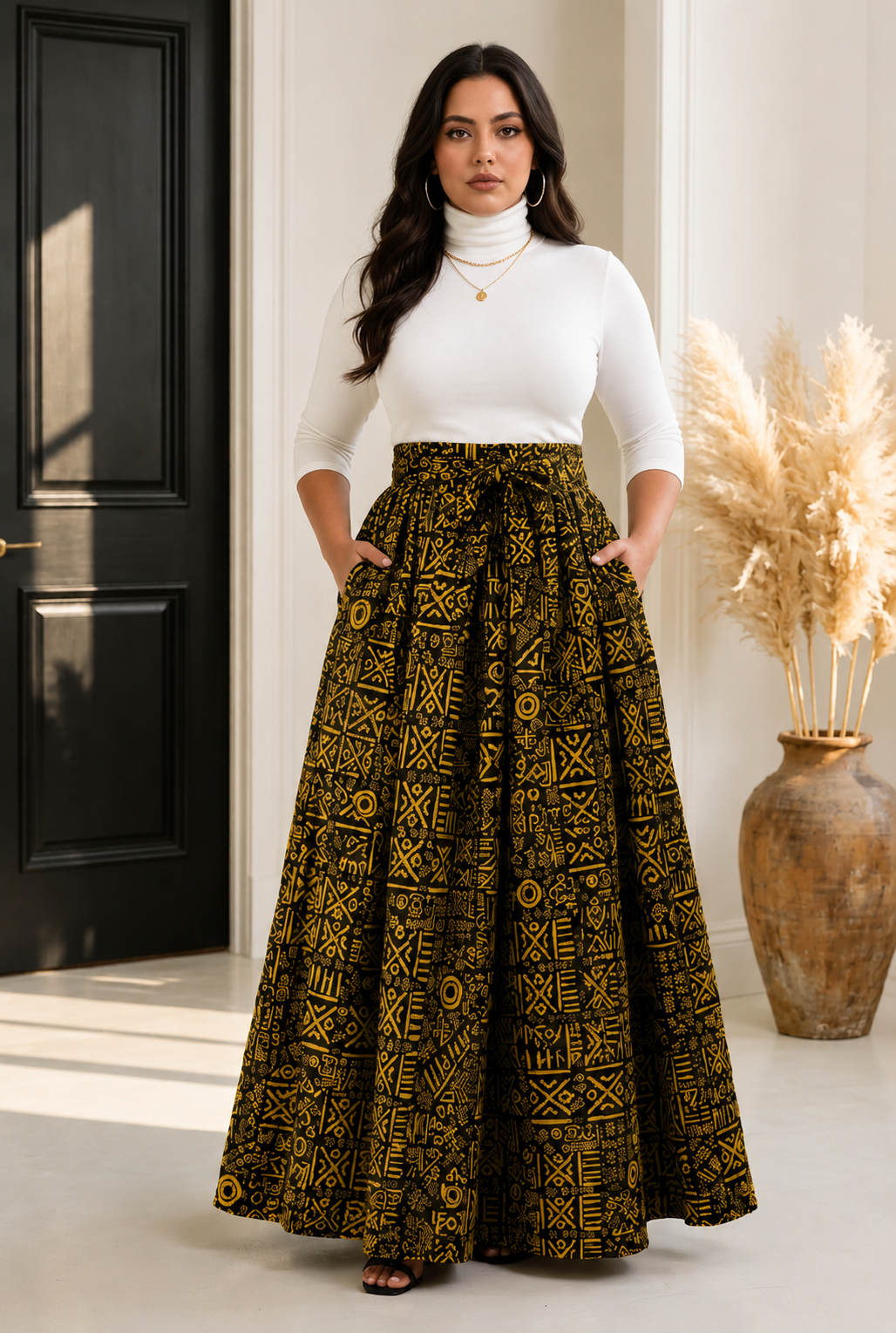 Women’s Long Printed Maxi Skirt (1350 L)