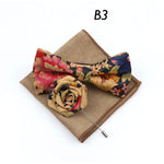 Handmade Cork Wood Bow Tie Sets