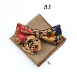 Handmade Cork Wood Bow Tie Sets