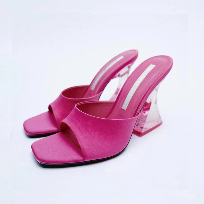 Open Toe High Heel Sandals, Three Color Choices