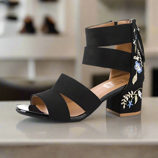 Peep Toe Block Heels Sandals