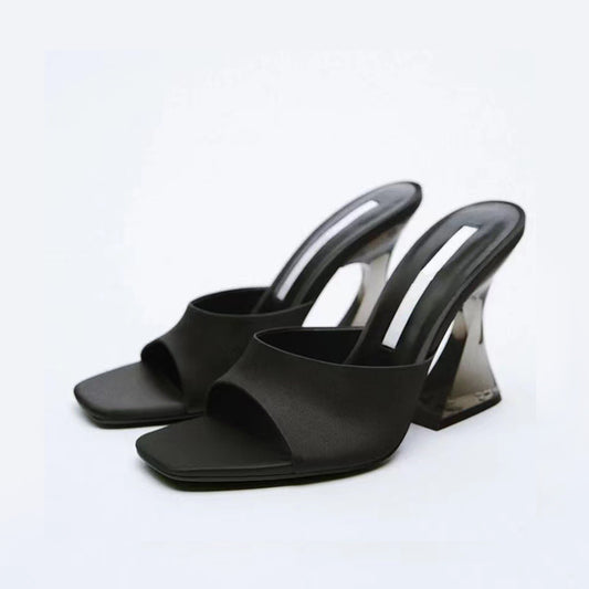 Open Toe High Heel Sandals, Three Color Choices