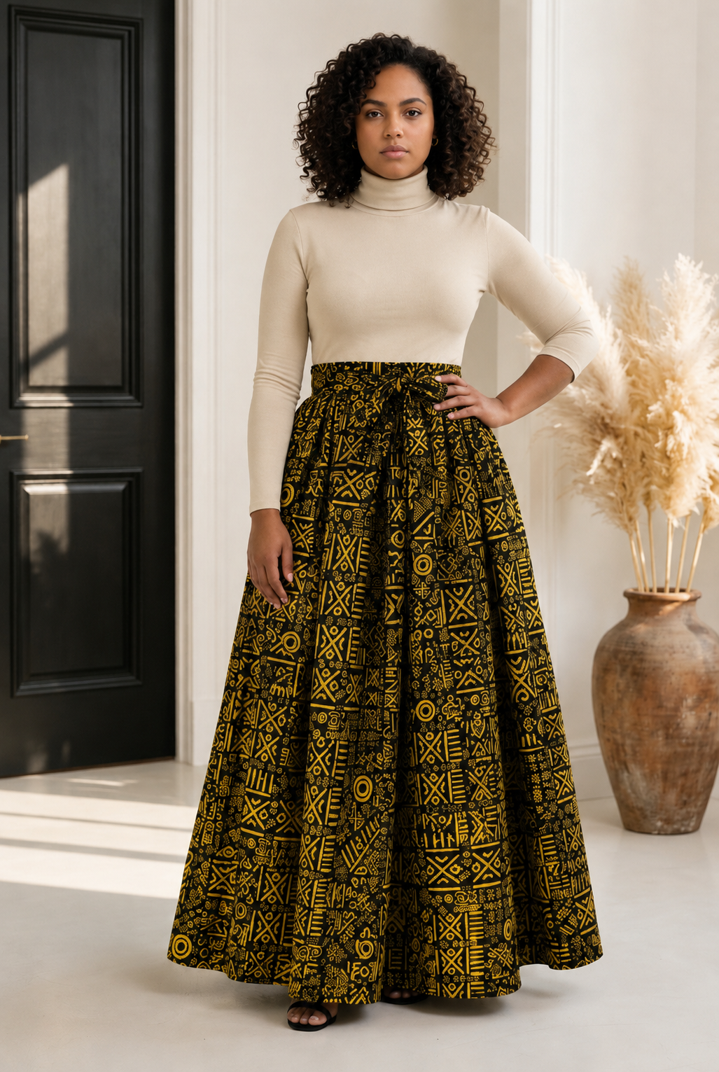 Women’s Long Printed Maxi Skirt (1350 L)