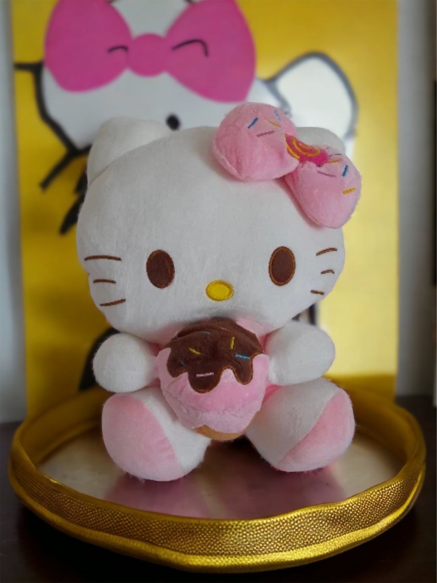 Adorable Kawaii Sanrio Hello Kitty Ice Cream Cone Plush Doll - Stuffed Toy