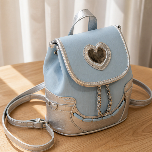 Heart Flap Backpack Bag