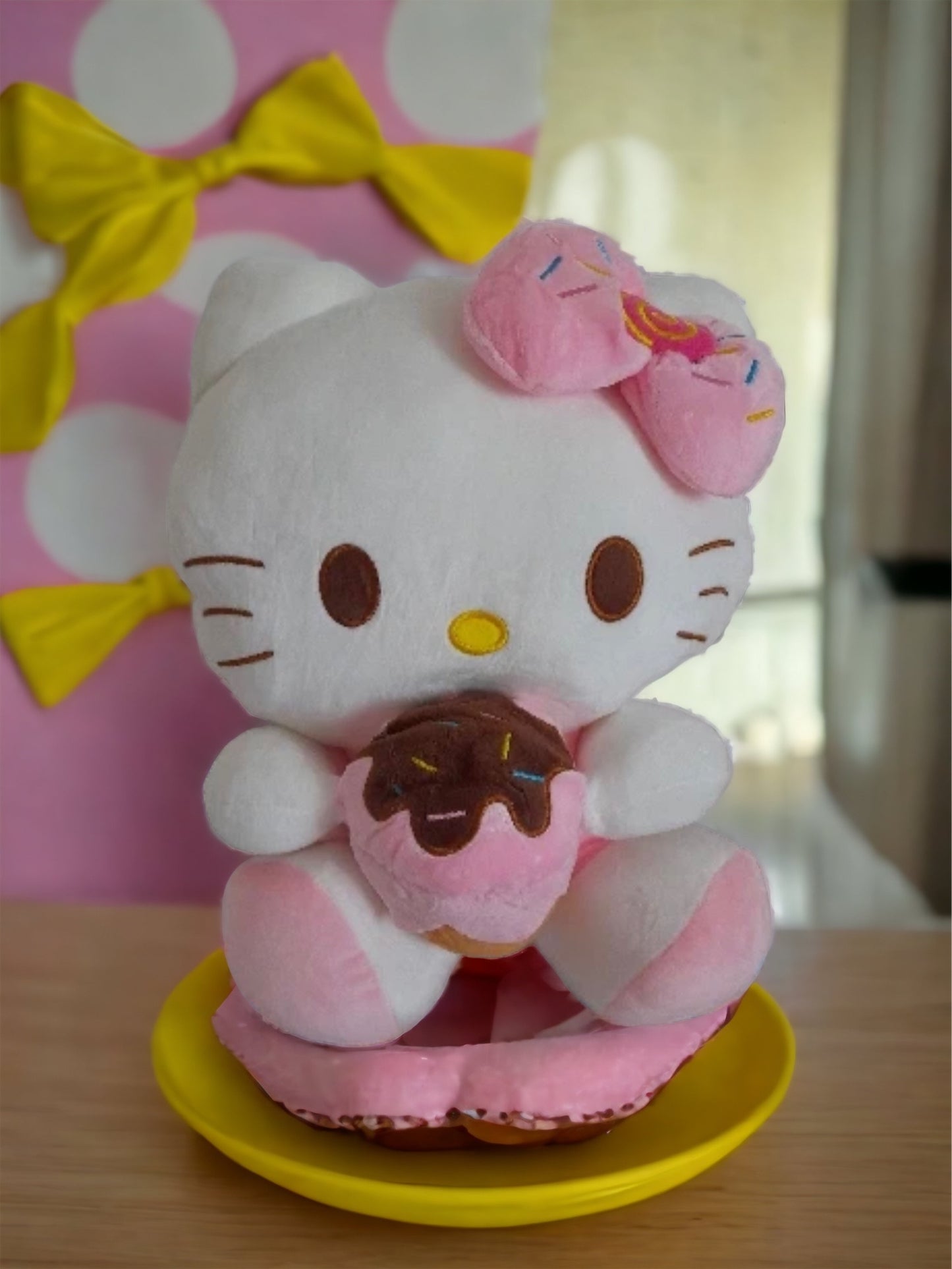 Adorable Kawaii Sanrio Hello Kitty Ice Cream Cone Plush Doll - Stuffed Toy