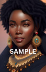 Nubian Beauty Framed Art - Digital Download