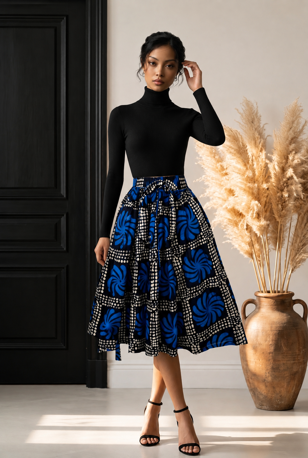 Ankara Midi Flare Skirt (1312 H)