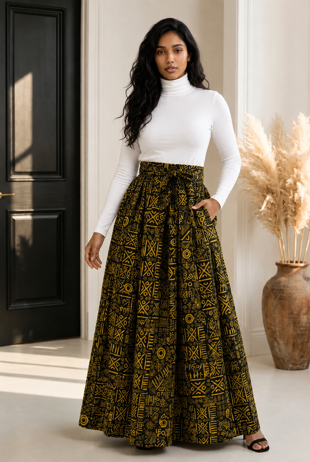 Women’s Long Printed Maxi Skirt (1350 L)