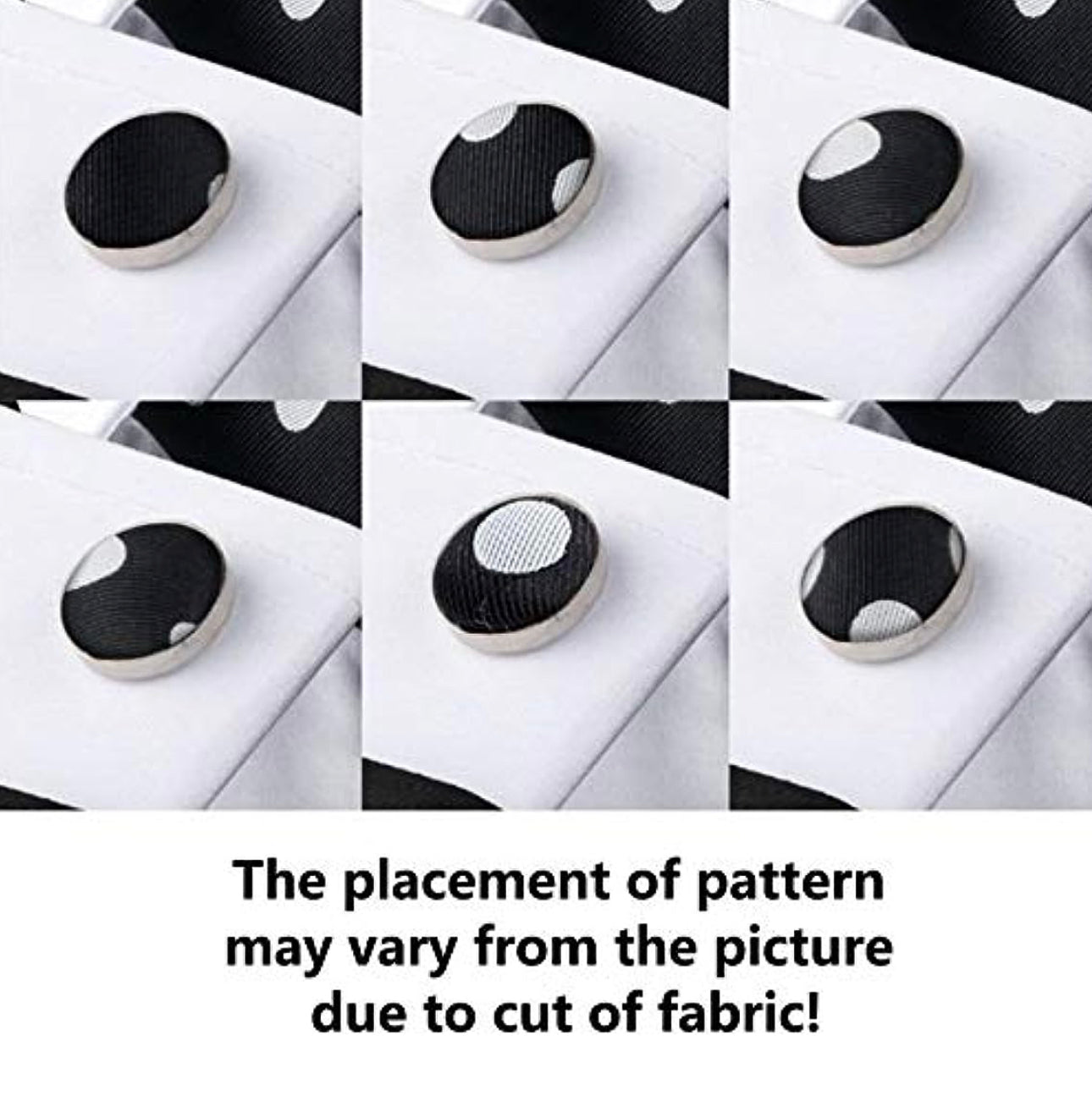 Men’s Silk Coordinated Black Bow Tie Set -  Silver Polka Dots