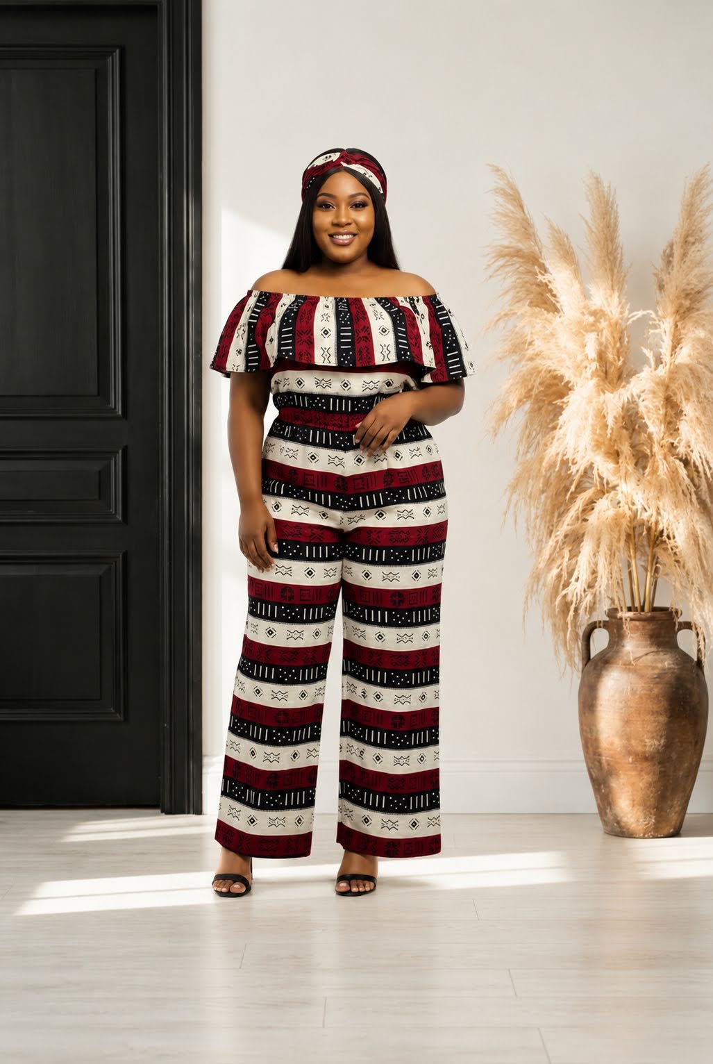 African Print Romper Jumpsuit Onepiece