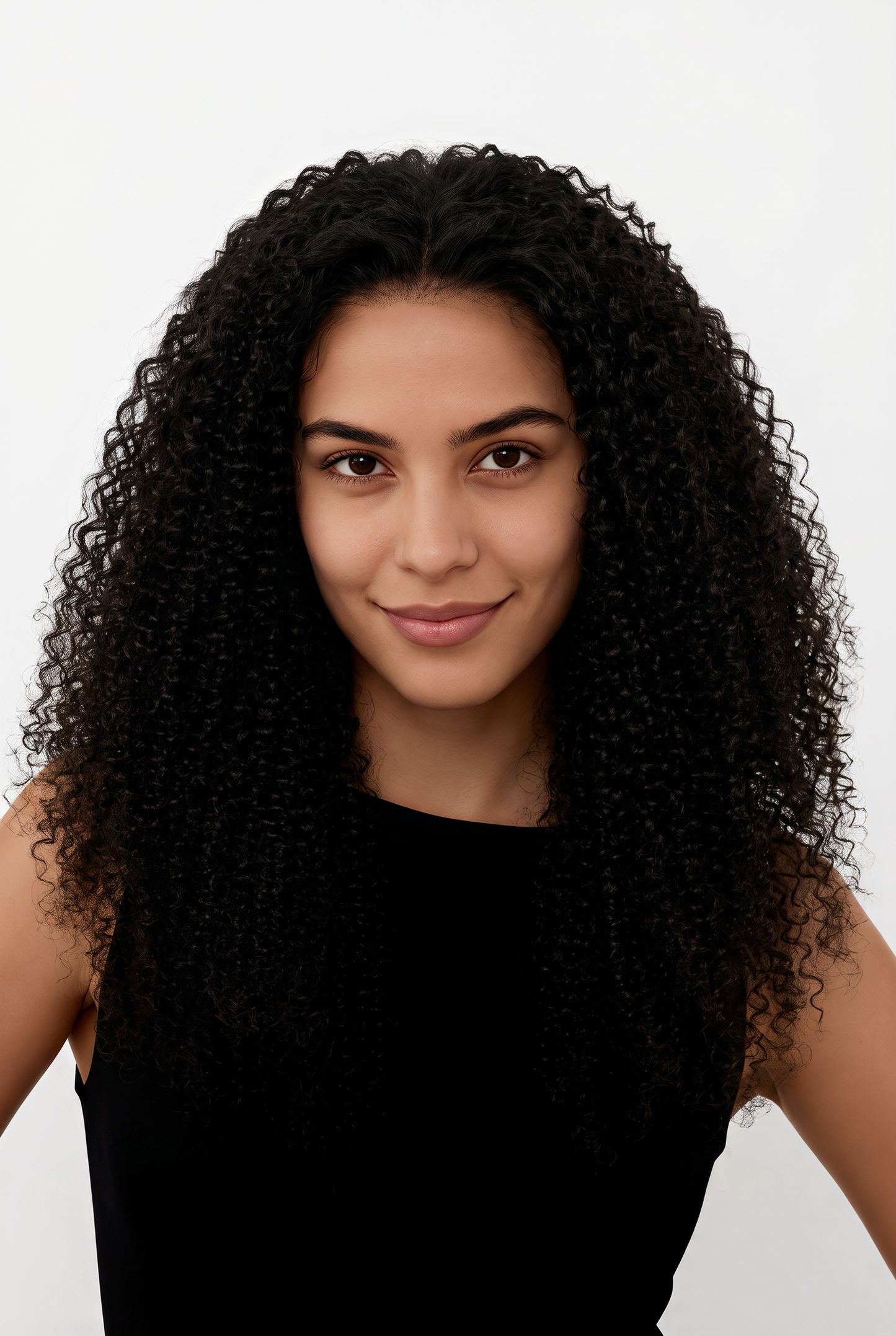 Wear and Go 180% Density Half Wig Messy Curly Human Hair