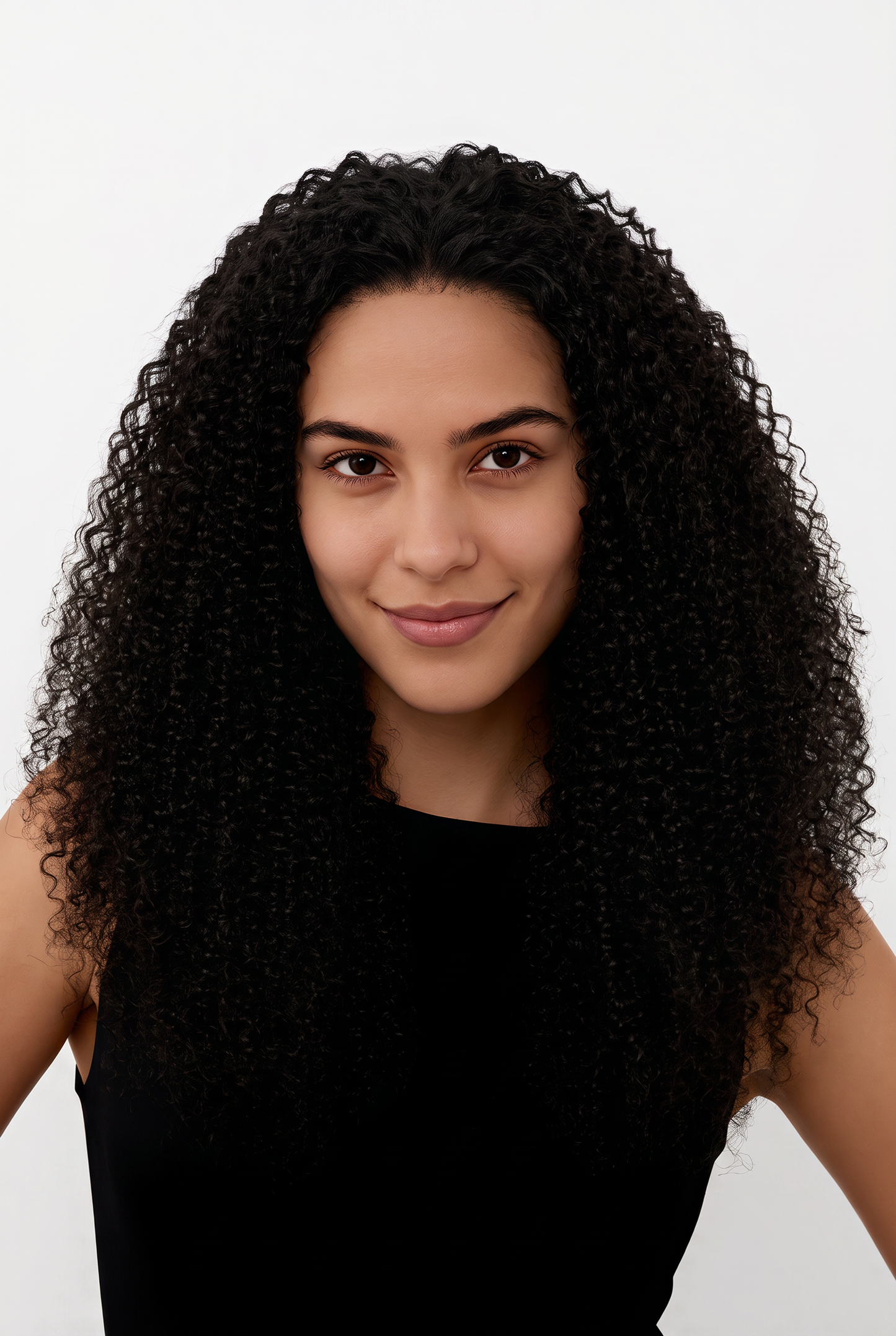 Wear and Go 180% Density Half Wig Messy Curly Human Hair