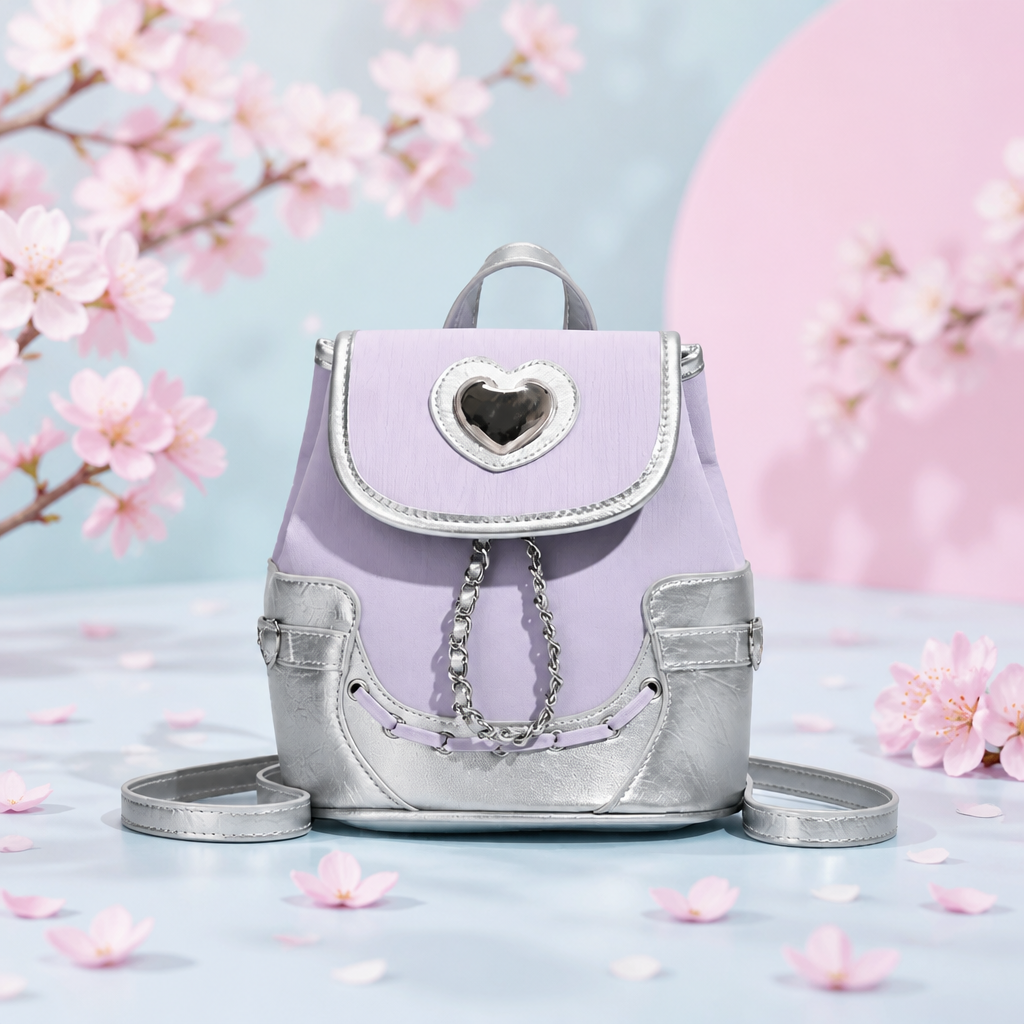 Heart Flap Backpack Bag