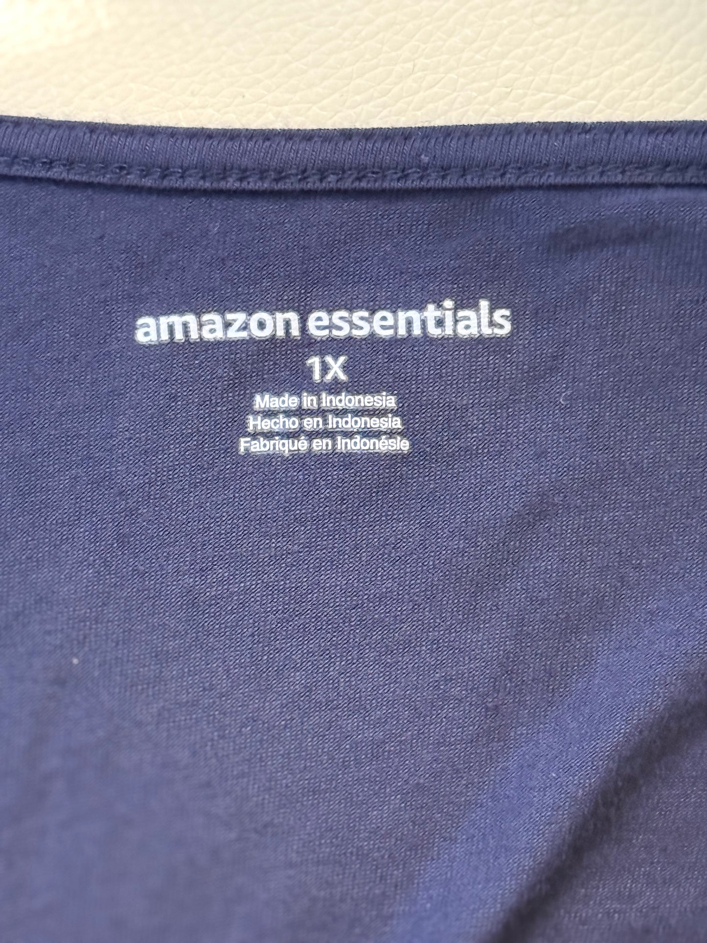 Plus Size Blue Waisted Maxi Dress, Size 1X