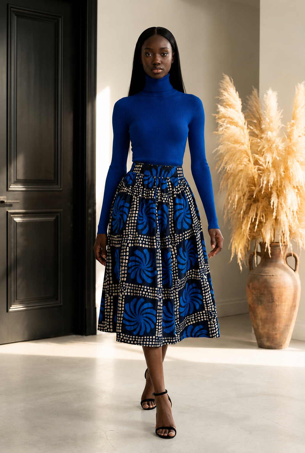 Ankara Midi Flare Skirt (1312 H)