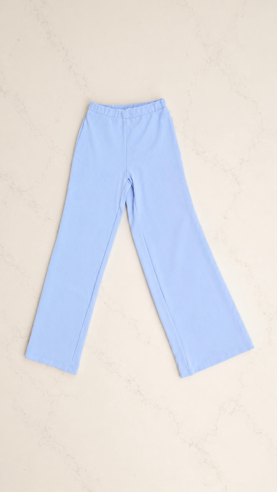 Full Size Slit Round Neck Long Sleeve Top and Pants Set - Size Large