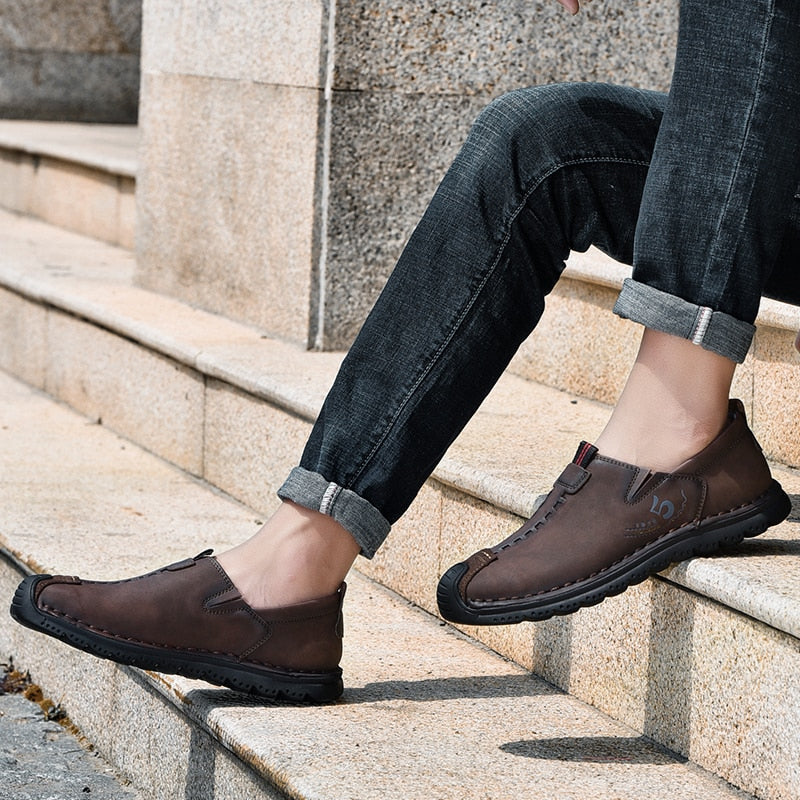 Men's Split Leather Casual Shoes