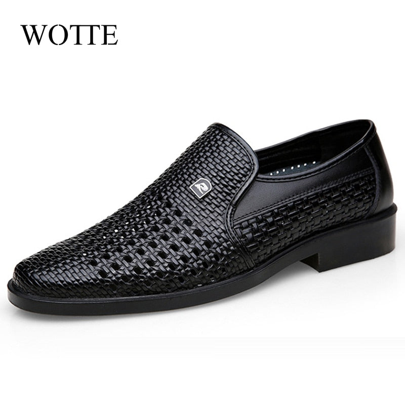 Mens Hollow Breathable Oxford Loafers