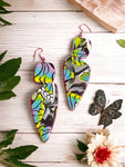 Hand Made Multi-Colored Butterfly Dangled Earrings