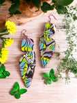 Hand Made Multi-Colored Butterfly Dangled Earrings