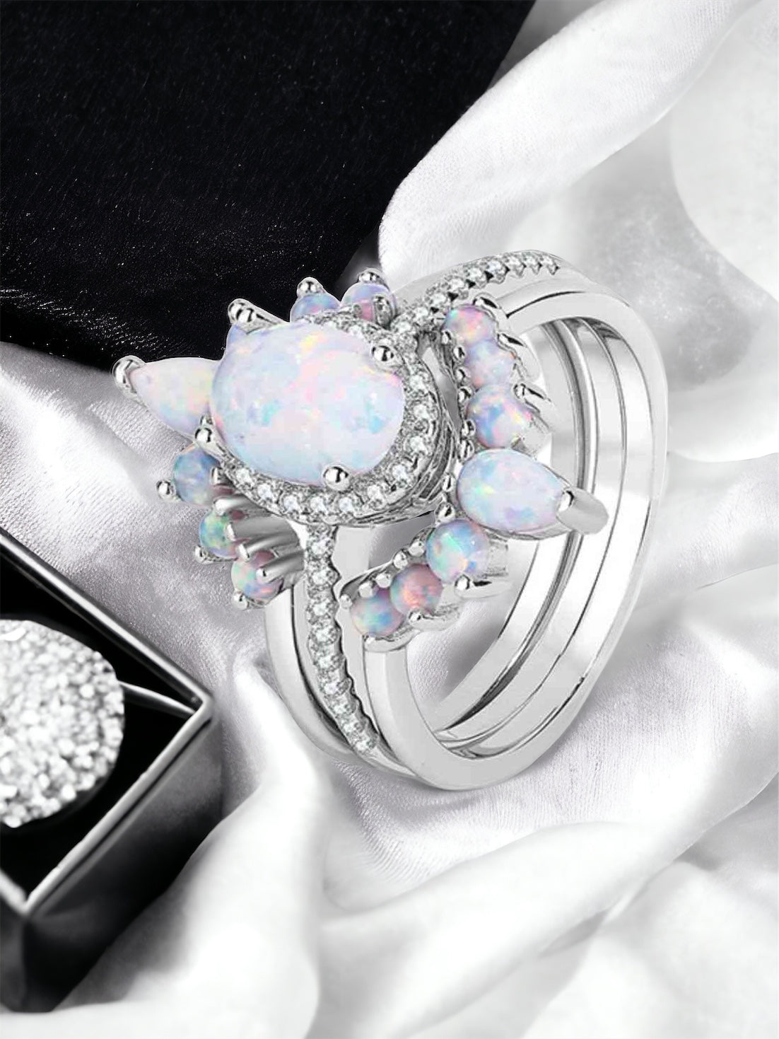 925 Sterling Silver Opal Ring