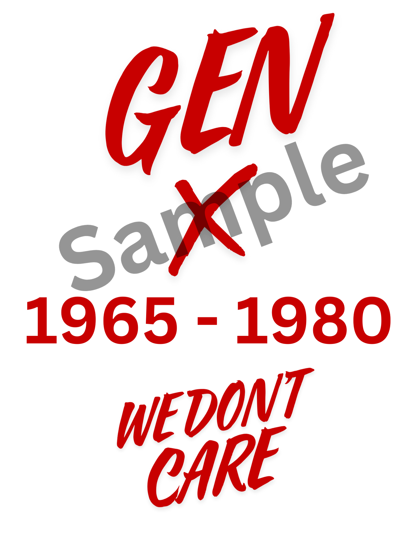 GEN X, We Don’t Care Digital Download