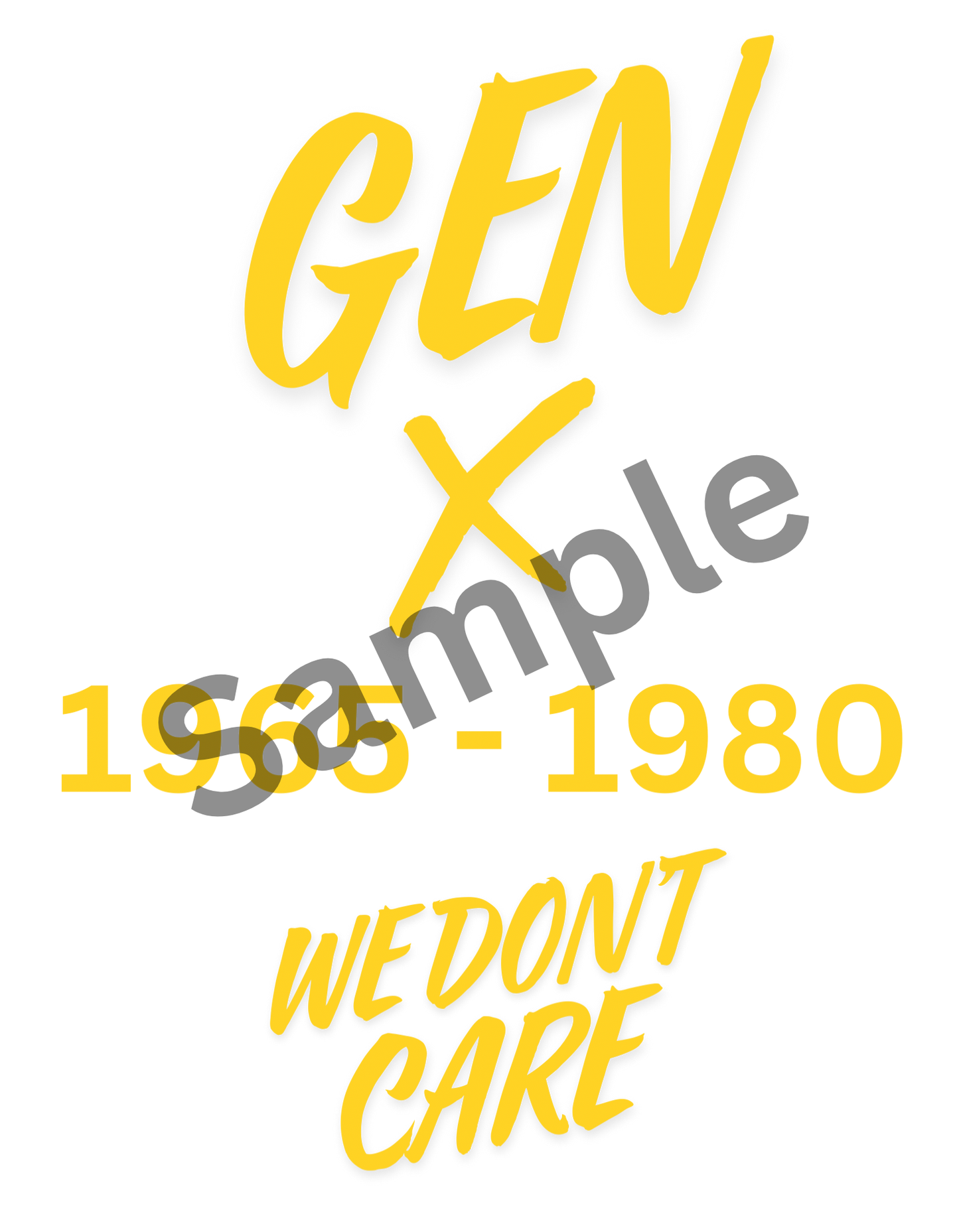 GEN X, We Don’t Care Digital Download