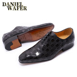 Luxury Italian Leather Oxford Lace-Up Shoes
