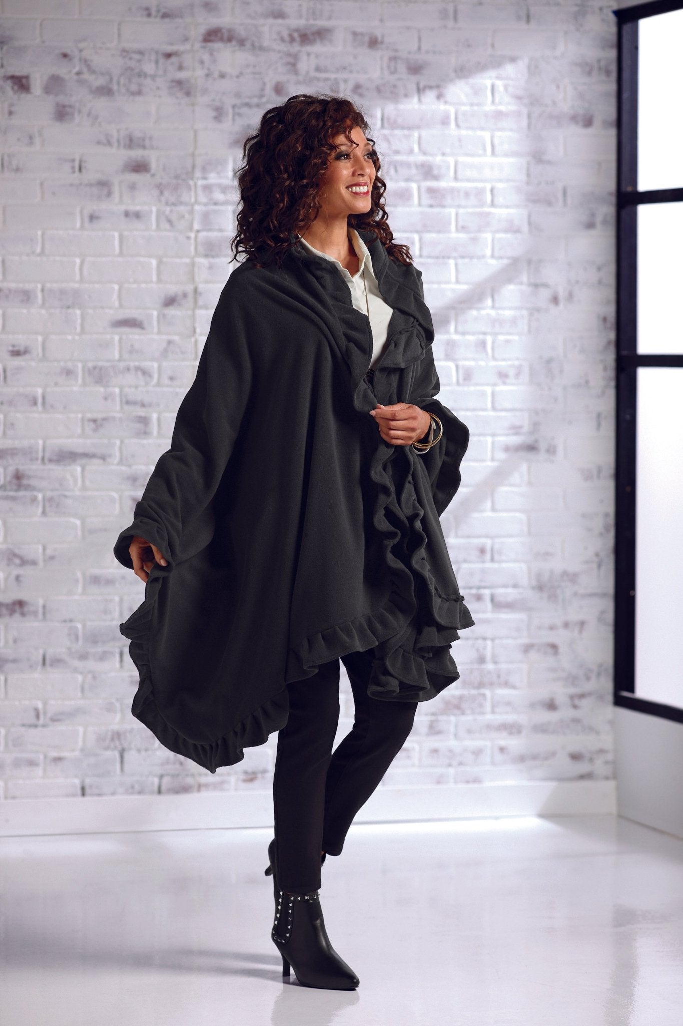 Wrapped in Ruffles Shawl by Studio EY