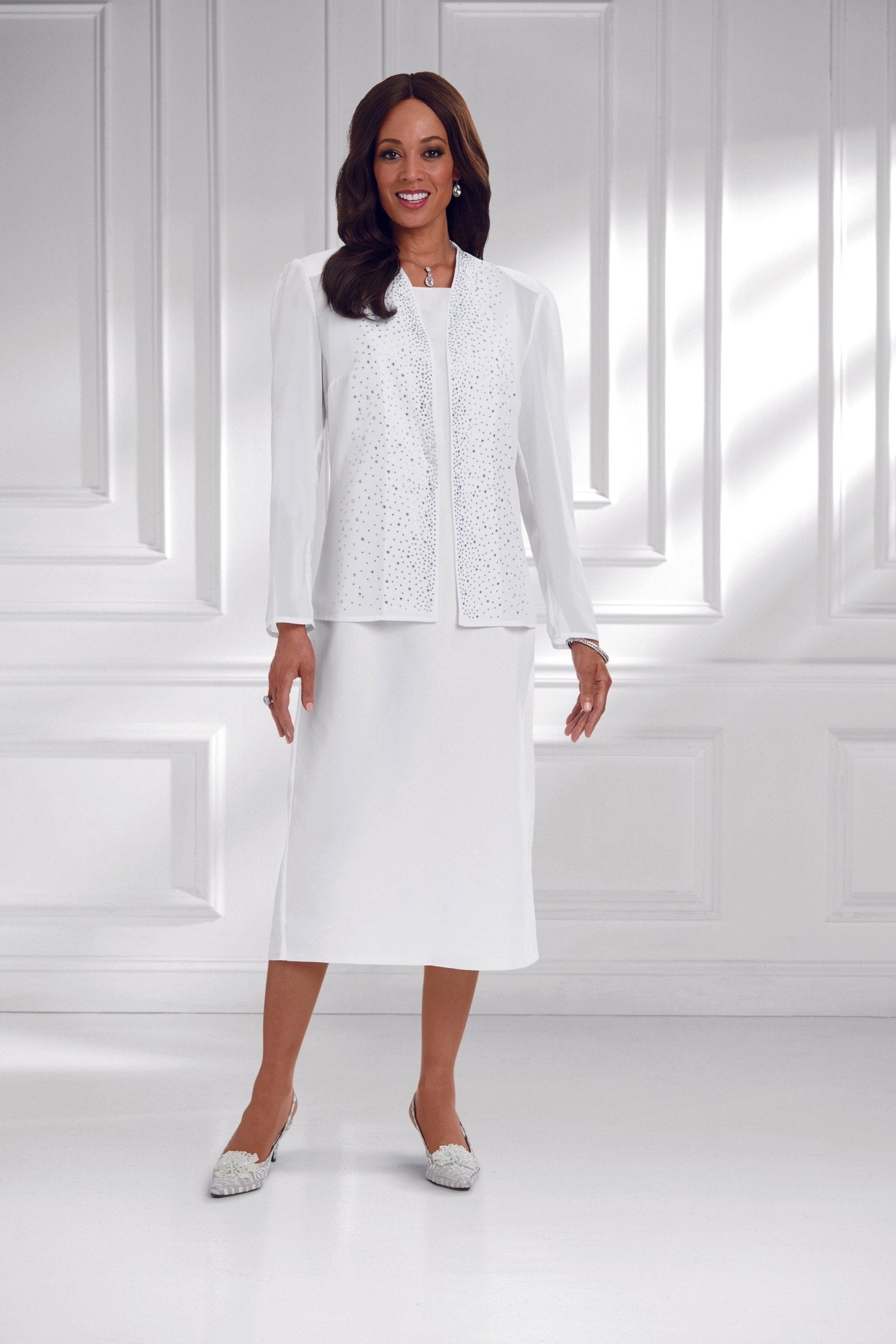 Lines of Shine Jacket Dress by EY Boutique