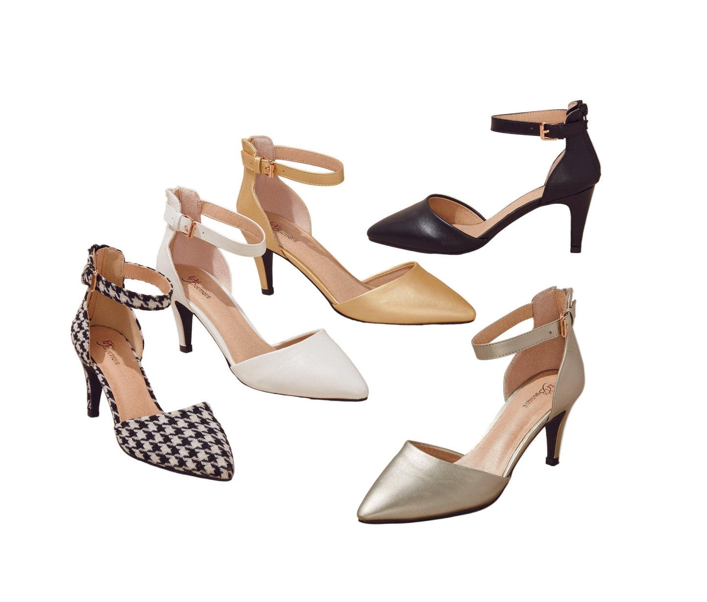 Ankle-Strap Pumps by EY Boutique