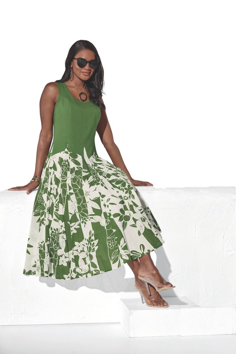 Floral Border Dress by Studio EY