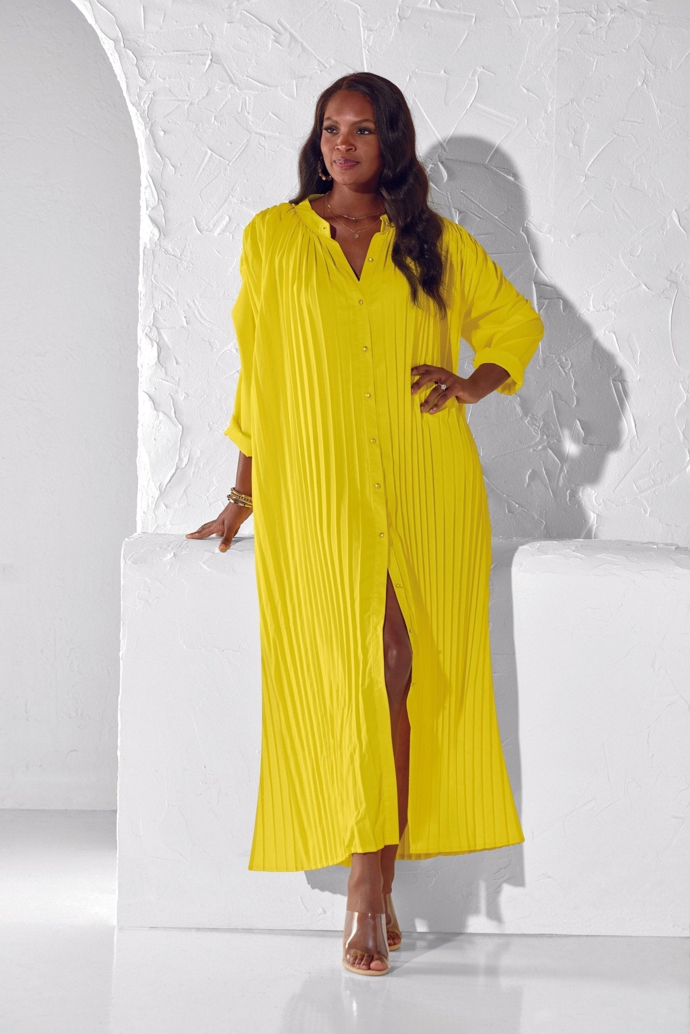 All Buttoned Up Maxi Dress by EY Boutique