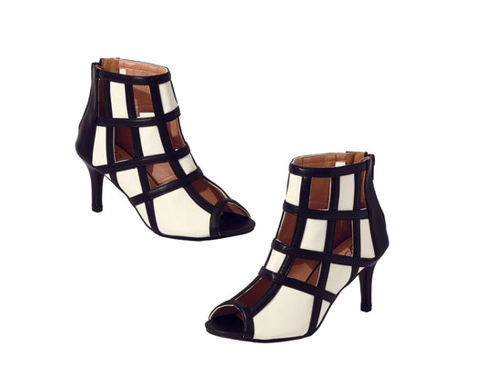 Graphic Grid Bootie by EY Boutique