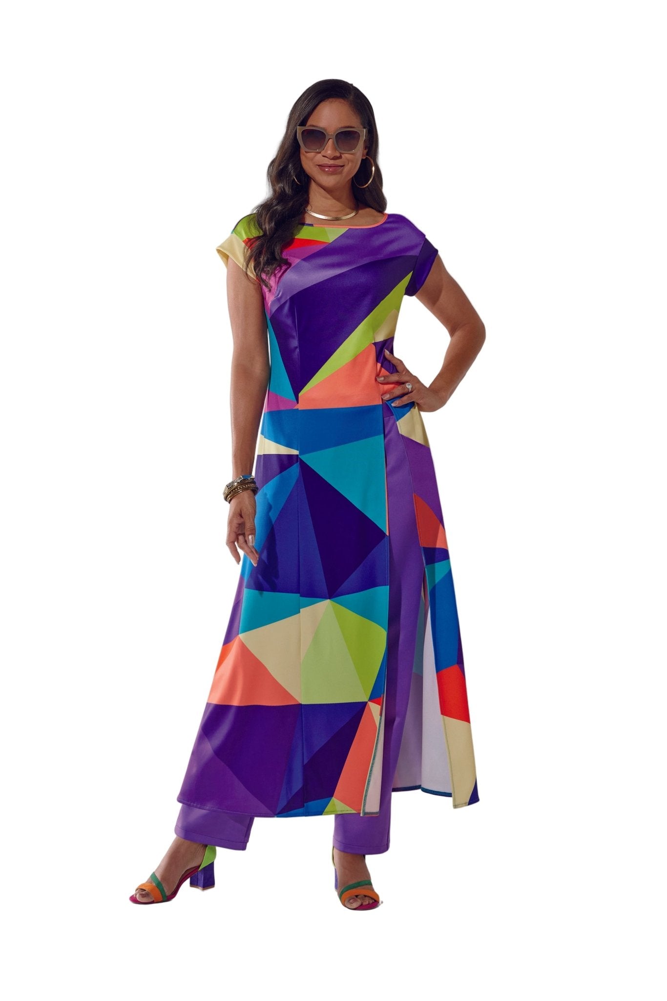 Burst of Color Pantset by EY Boutique