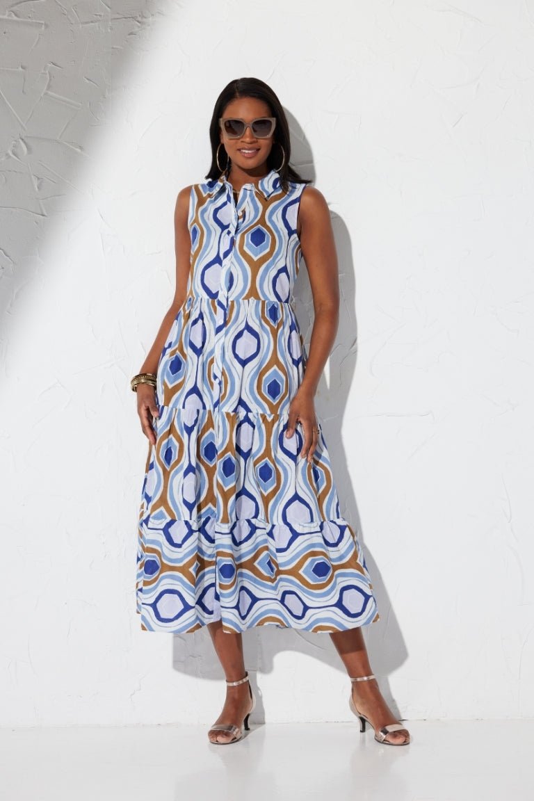 Chic of Shapes Belted Dress by Studio EY