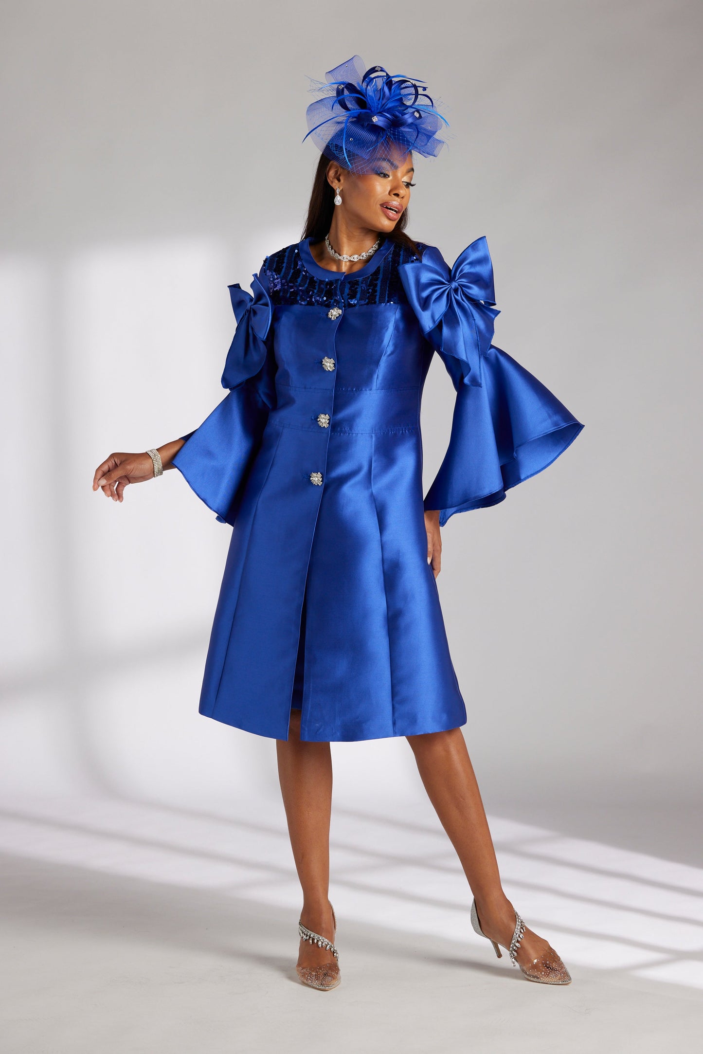 Cascade of Sleeves Jacket Dress by EY Boutique