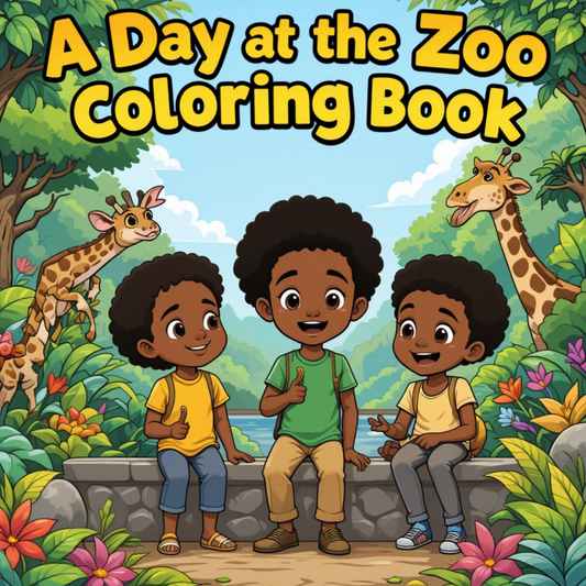 A Day at the Zoo! – A Joyful Coloring Book Adventure FREE🌸FREE🌸FREE🌸FREE