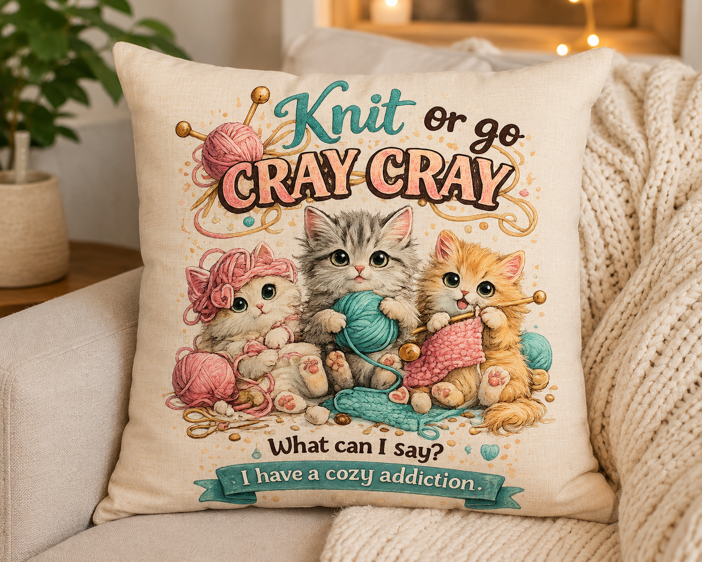 Knit or Go Cray Cray – FREE PNG Digital Download 🧶🐾