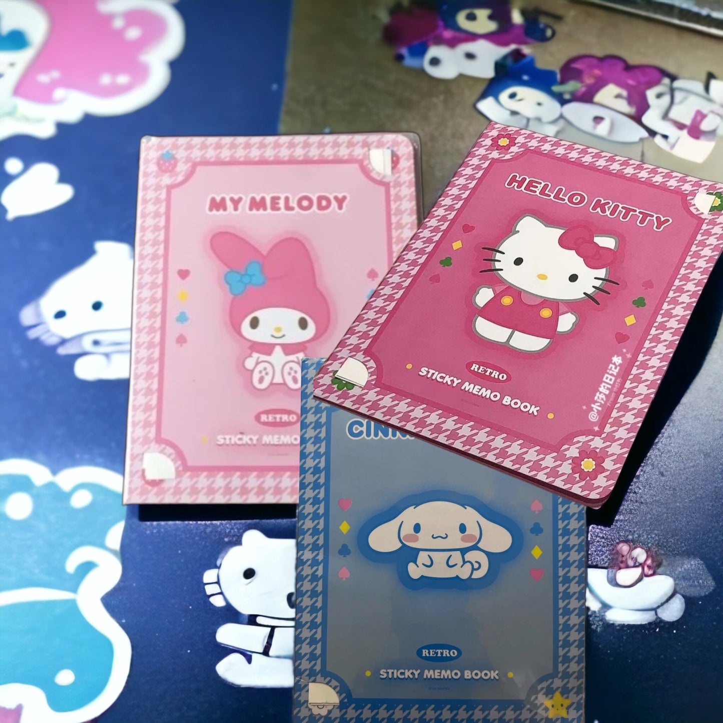 Kawaii Sanrio Convenience Book Stationary and Note Pad, Hello Kitty, My Melody, and Cinnamoroll
