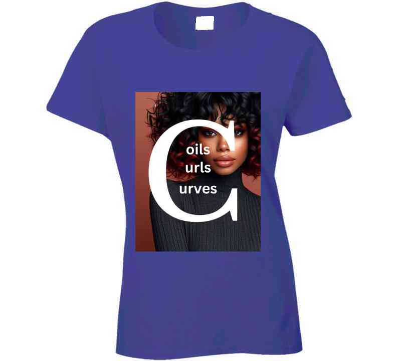 Coils Curls Curves Ladies T Shirt