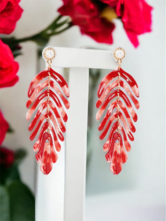 Leaf Shape Dangle Earrings